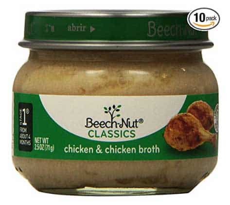beech Nut 1st stage baby food for cats